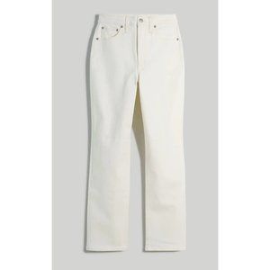 Madewell Straight-Leg Jeans in Off-White